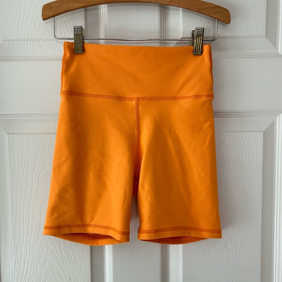 BECCA Pants - Becca Orange Biker Shorts